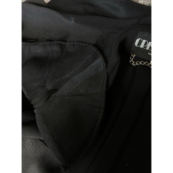 Vintage 80s/90s CRISCIONE Black Wester Aztec Tone Blouse Shirt Jacket Black L - Picture 8 of 9